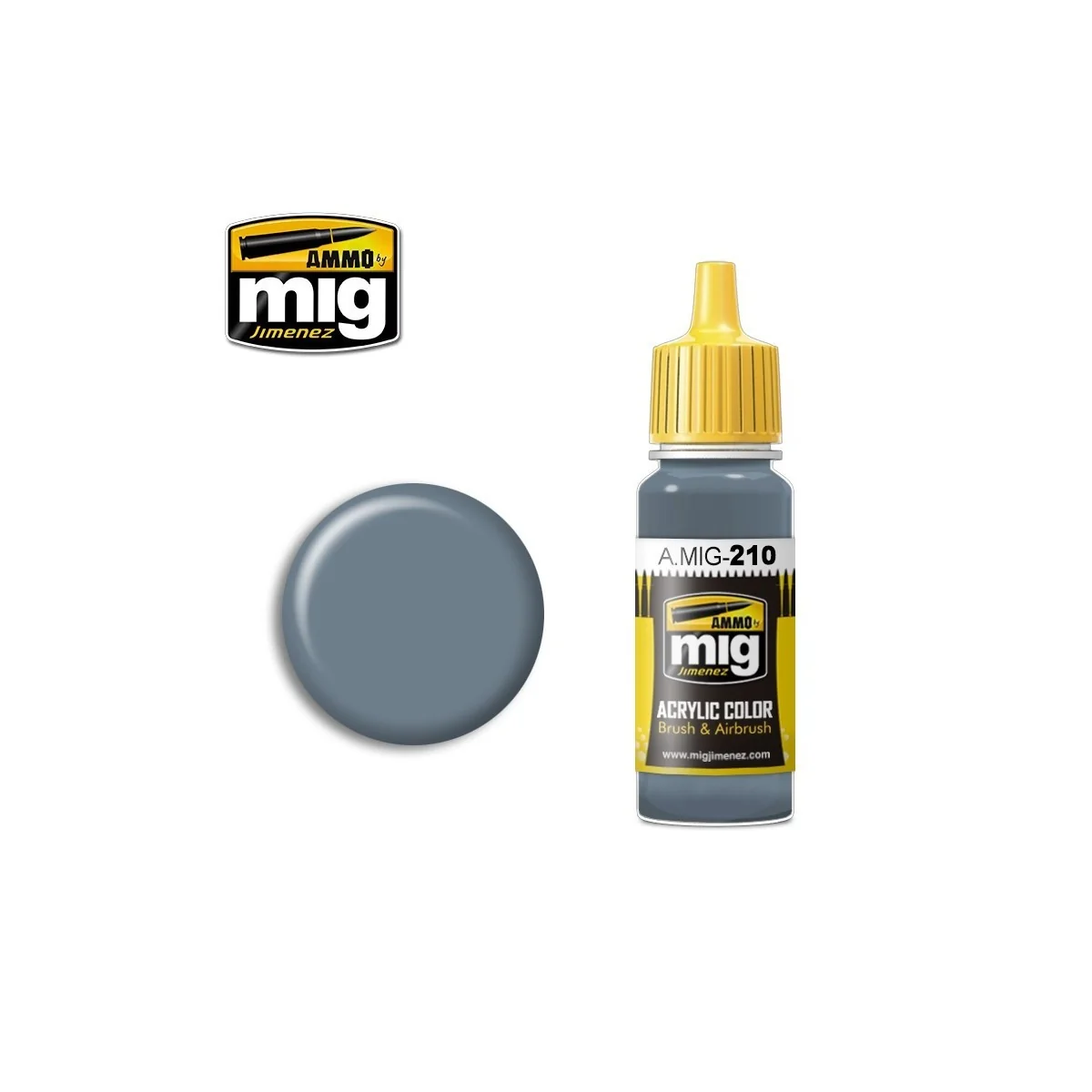 Peinture acrylique FS35237 BLEU GRIS AMT-11 17ml Mig AMMO - MIG Jimenez A.MIG-0210 - 1 Peinture acrylique FS35237 BLEU GRIS AMT-11 17ml Mig AMMO - MIG Jimenez A.MIG-0210 - 1