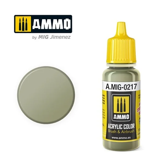 Peinture acrylique ARDOISE VERTE (RLM 02) 17ml Mig AMMO - MIG Jimenez A.MIG-0217 - 1 A.MIG-0217-Peinture acrylique ARDOISE VERTE (RLM 02) 17ml Mig - A.MIG-0217