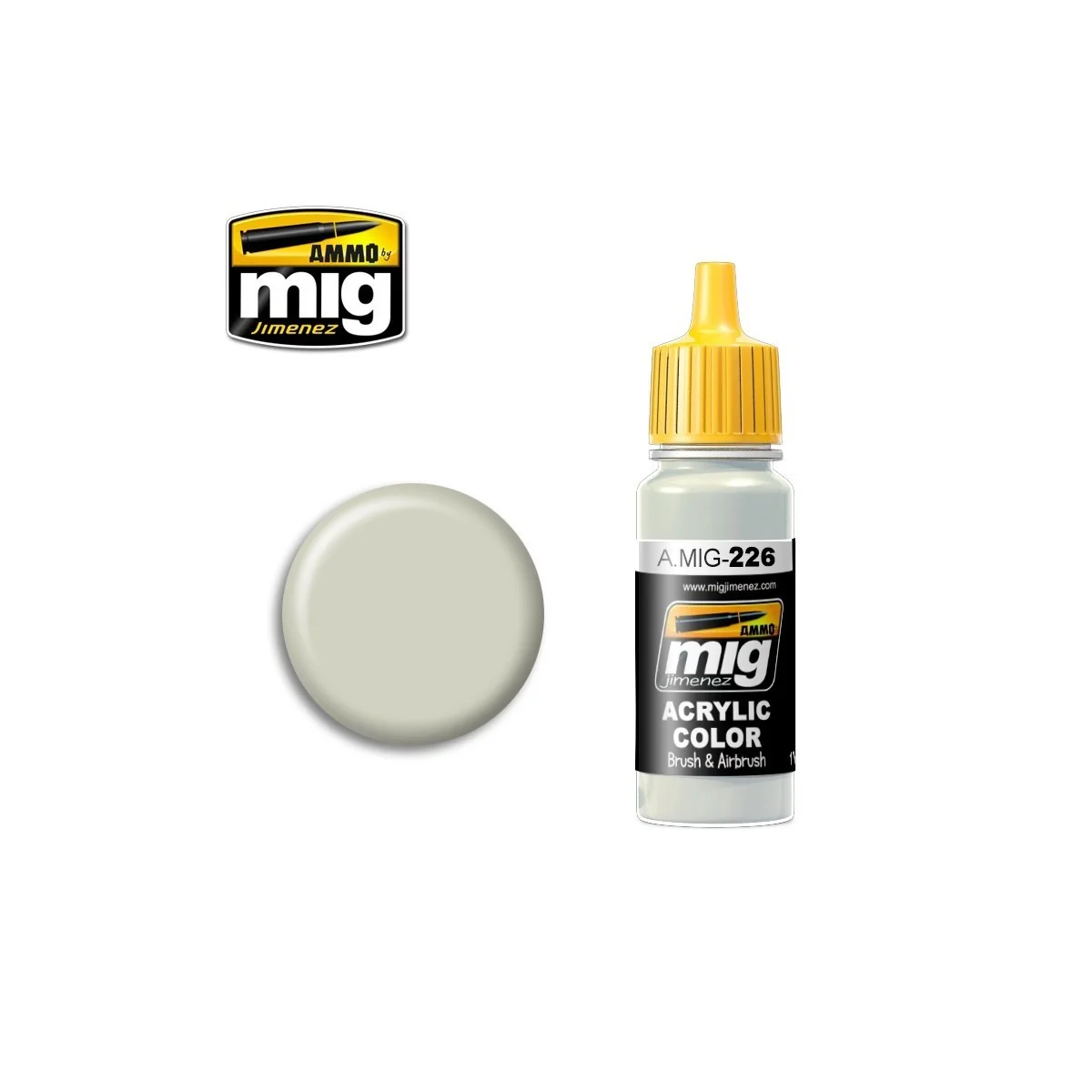 Peinture acrylique FS 36622 GRIS 17ml Mig AMMO - MIG Jimenez A.MIG-0226 - 1