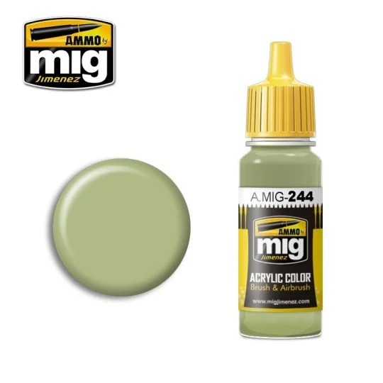 Duck Egg Green Acrylic Paint (BS 216) 17ml Mig - A.MIG-0244 A.MIG-0244-Duck Egg Green Acrylic Paint (BS 216) 17ml Mig - A.MIG-0244
