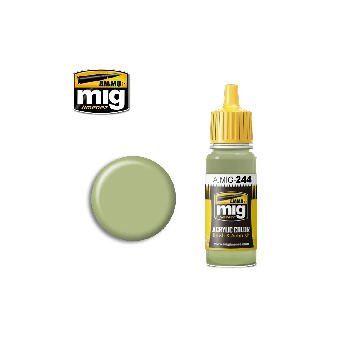 Duck Egg Green Acrylic Paint (BS 216) 17ml Mig - A.MIG-0244 Duck Egg Green Acrylic Paint (BS 216) 17ml Mig - A.MIG-0244