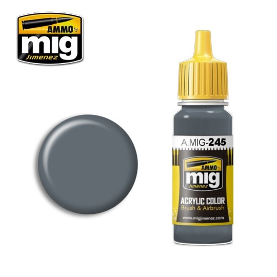 Mig Ocean Grey Acrylic Paint (BS 629) 17ml - A.MIG-0245 A.MIG-0245-Mig Ocean Grey Acrylic Paint (BS 629) 17ml - A.MIG-0245