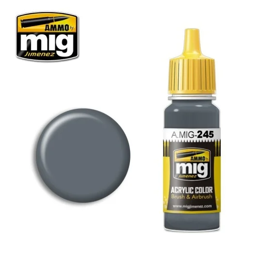 A.MIG-0245-Mig Ocean Grey Acrylic Paint (BS 629) 17ml - A.MIG-0245
