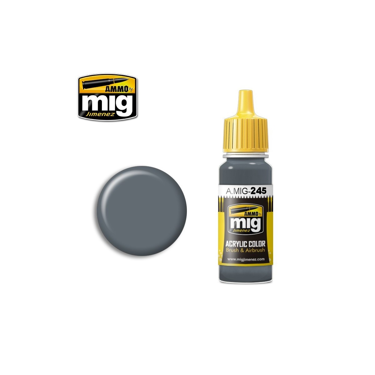 Mig Ocean Grey Acrylic Paint (BS 629) 17ml - A.MIG-0245 Mig Ocean Grey Acrylic Paint (BS 629) 17ml - A.MIG-0245