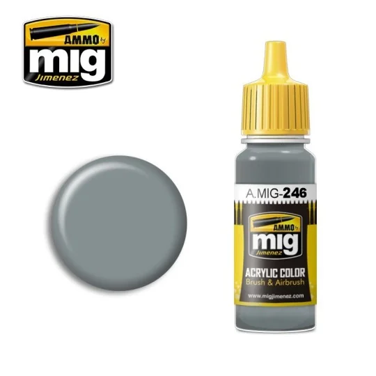 Medium Sea Grey Acrylic Paint (BS 637) 17ml Mig - A.MIG-0246 - A.MI... A.MIG-0246-Medium Sea Grey Acrylic Paint (BS 637) 17ml Mig - A.MIG-0246