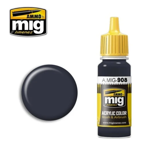Peinture acrylique GRIS BASE 17ml Mig AMMO - MIG Jimenez A.MIG-0908 - 1 A.MIG-0908-Peinture acrylique GRIS BASE 17ml Mig - A.MIG-0908
