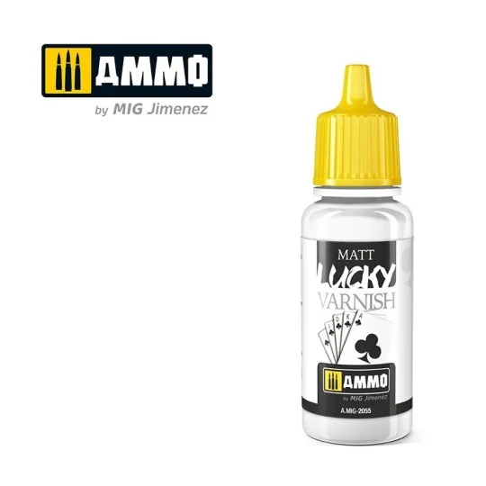 LUCKY MATTE VARNISH acrylic paint (17ML SIZE) 17ml Mig - A.MIG-2055... A.MIG-2055-LUCKY MATTE VARNISH acrylic paint (17ML SIZE) 17ml Mig - A.MIG-2055