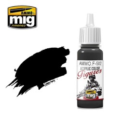Mig Black Contour Acrylic Paint 17ml - A.MIG-F502