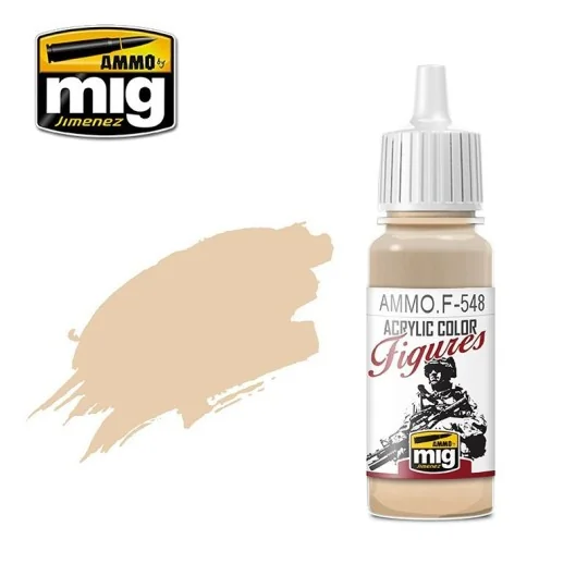 Acrylic paint SKIN TONE LIGHT COMPLEXION 17ml Mig - A.MIG-F548 - A.... A.MIG-F548-Acrylic paint SKIN TONE LIGHT COMPLEXION 17ml Mig - A.MIG-F548