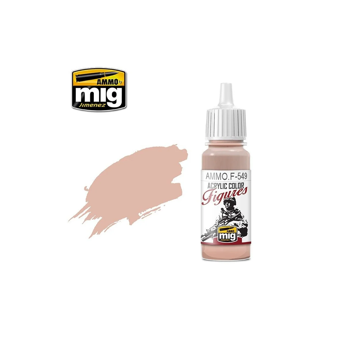 Peinture acrylique TON DE PEAU DE BASE 17ml Mig AMMO - MIG Jimenez A.MIG-F549 - 1 Peinture acrylique TON DE PEAU DE BASE 17ml Mig AMMO - MIG Jimenez A.MIG-F549 - 1