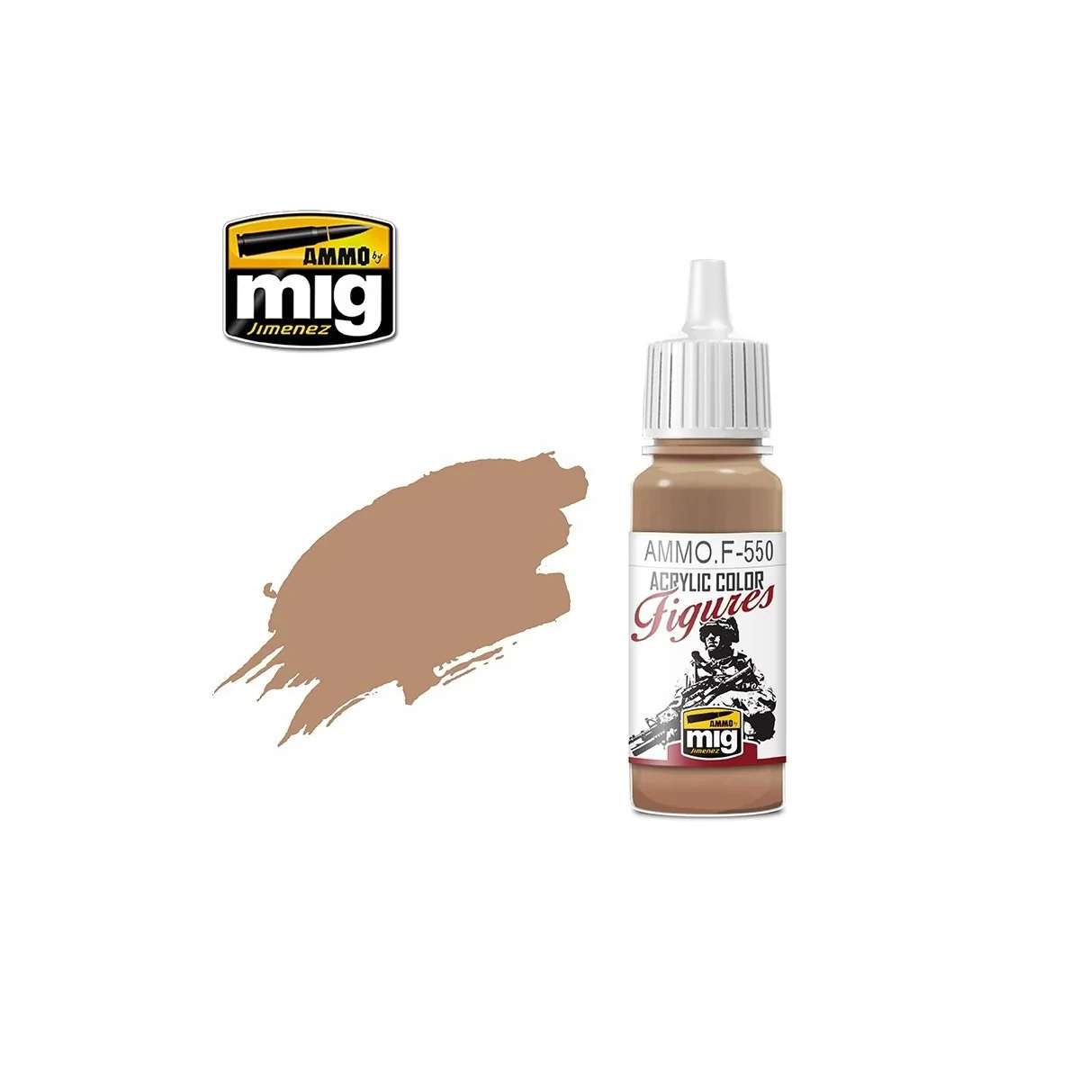 Peinture acrylique TON DE PEAU CHAUD 17ml Mig AMMO - MIG Jimenez A.MIG-F550 - 1 Peinture acrylique TON DE PEAU CHAUD 17ml Mig AMMO - MIG Jimenez A.MIG-F550 - 1
