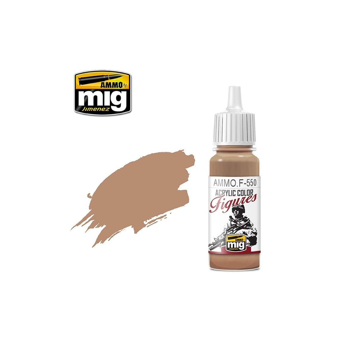 Peinture acrylique TON DE PEAU CHAUD 17ml Mig AMMO - MIG Jimenez A.MIG-F550 - 1