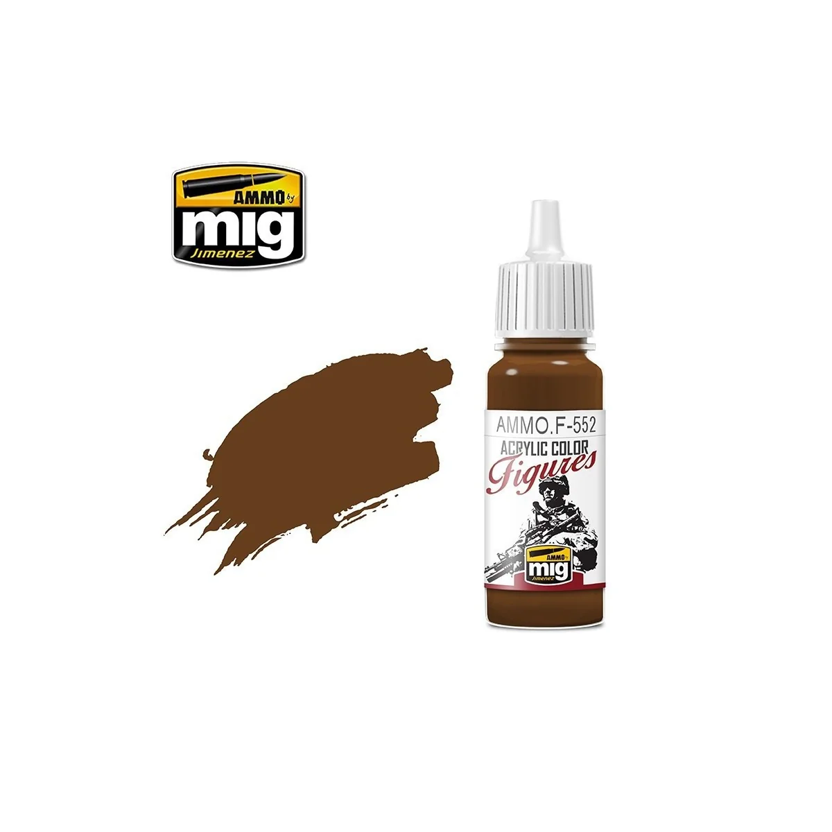 Mig Red Leather Acrylic Paint 17ml - A.MIG-F552 - A.MIG-F552 Mig Red Leather Acrylic Paint 17ml - A.MIG-F552 - A.MIG-F552