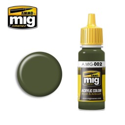 RAL 6003 Olive Green Acrylic Paint OPT.2 17ml Mig - A.MIG-0002