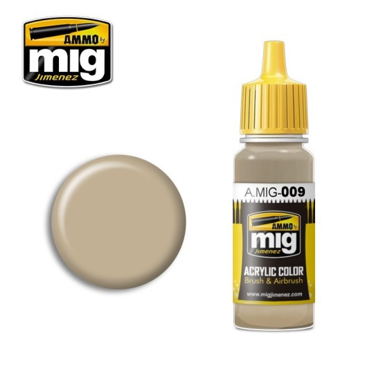Mig RAL 7027 Sand Grey Acrylic Paint 17ml - A.MIG-0009 A.MIG-0009-Mig RAL 7027 Sand Grey Acrylic Paint 17ml - A.MIG-0009