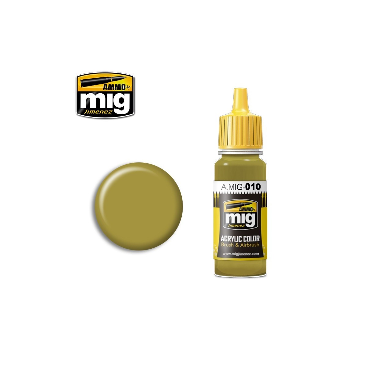 Acrylic paint RAL 7028 DARK YELLOW (MID-WAR) 17ml Mig - A.MIG-0010 Acrylic paint RAL 7028 DARK YELLOW (MID-WAR) 17ml Mig - A.MIG-0010