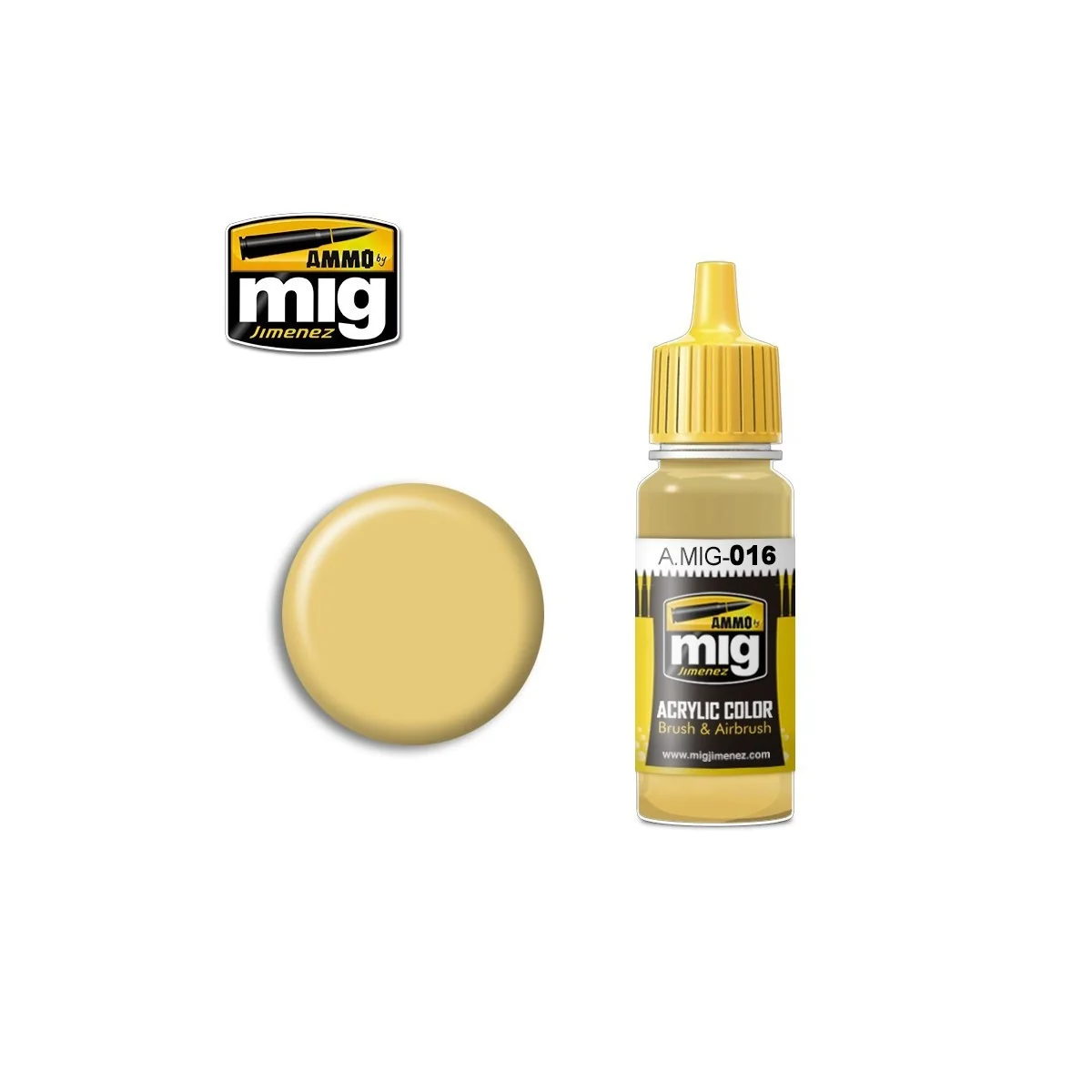 Acrylic paint RAL 8020 YELLOW BROWN 17ml Mig - A.MIG-0016 - A.MIG-0016 Acrylic paint RAL 8020 YELLOW BROWN 17ml Mig - A.MIG-0016 - A.MIG-0016