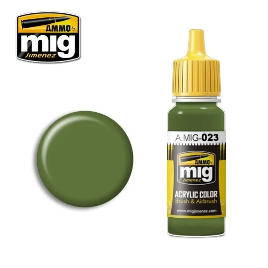 A.MIG-0023-Protective Green Acrylic Paint 17ml Mig - A.MIG-0023