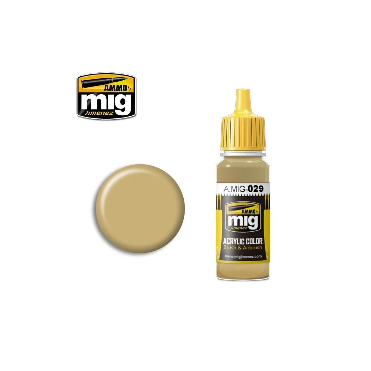 Desert Sands Acrylic Paint 17ml Mig - A.MIG-0029 - A.MIG-0029 Desert Sands Acrylic Paint 17ml Mig - A.MIG-0029 - A.MIG-0029