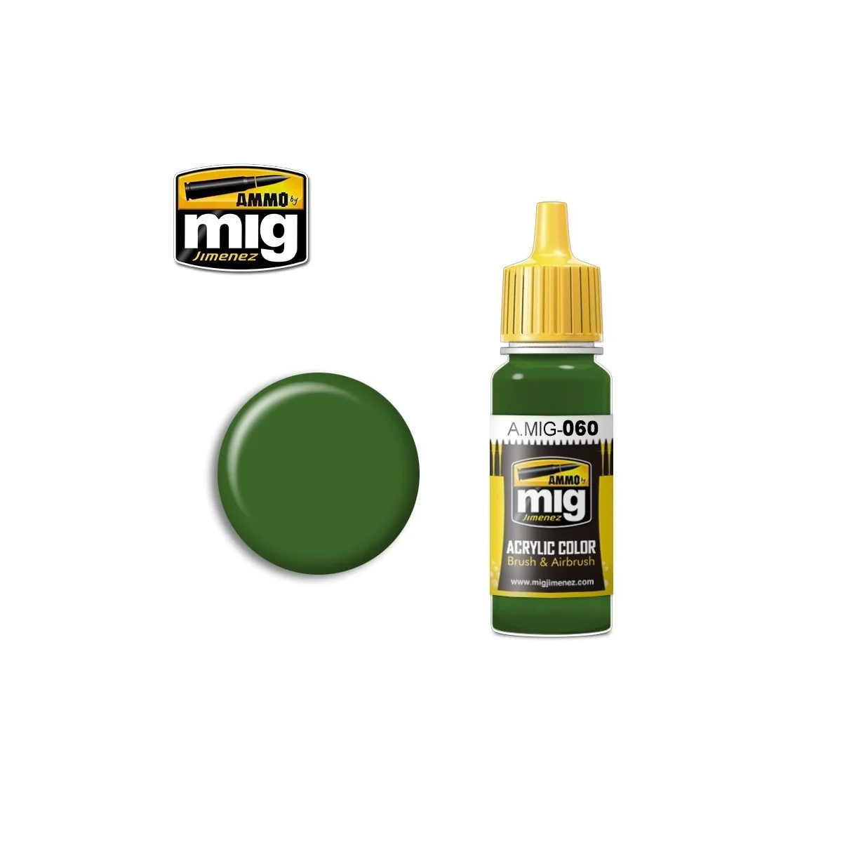 Peinture acrylique VERT PÂLE 17ml Mig AMMO - MIG Jimenez A.MIG-0060 - 1 Peinture acrylique VERT PÂLE 17ml Mig AMMO - MIG Jimenez A.MIG-0060 - 1