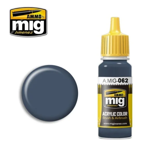 A.MIG-0062-Peinture acrylique BLEU FRANÇAIS 17ml Mig - A.MIG-0062