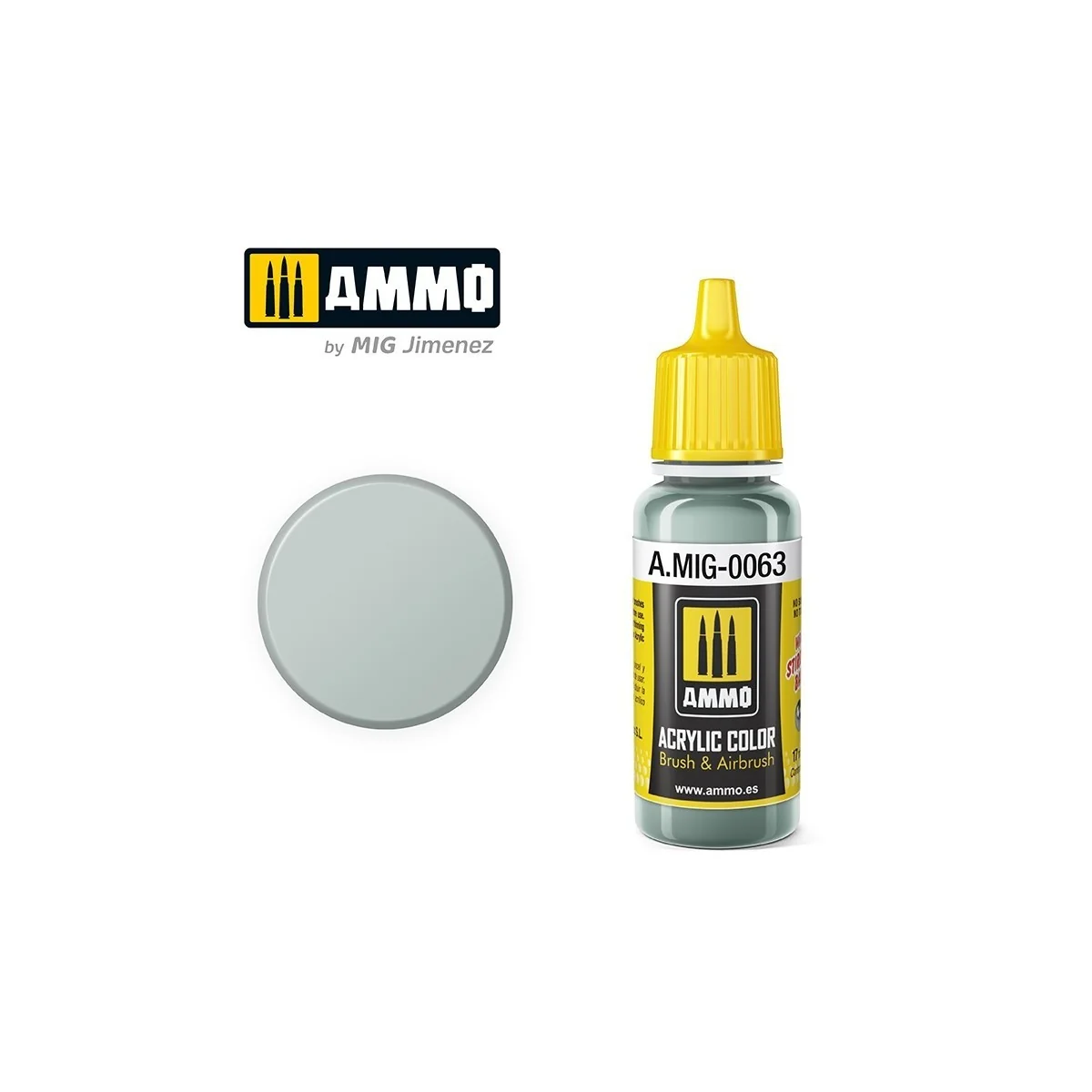 RLM 76 PALE GREY 17ml Mig Acrylic Paint - A.MIG-0063 - A.MIG-0063