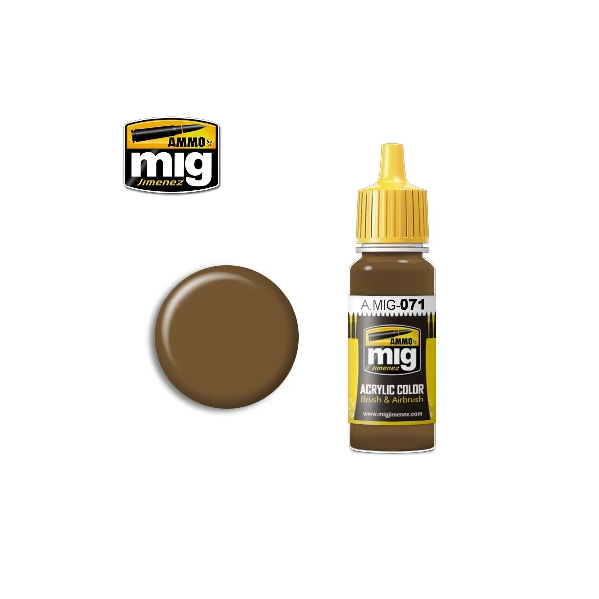 Peinture acrylique KAKI 17ml Mig AMMO - MIG Jimenez A.MIG-0071 - 1