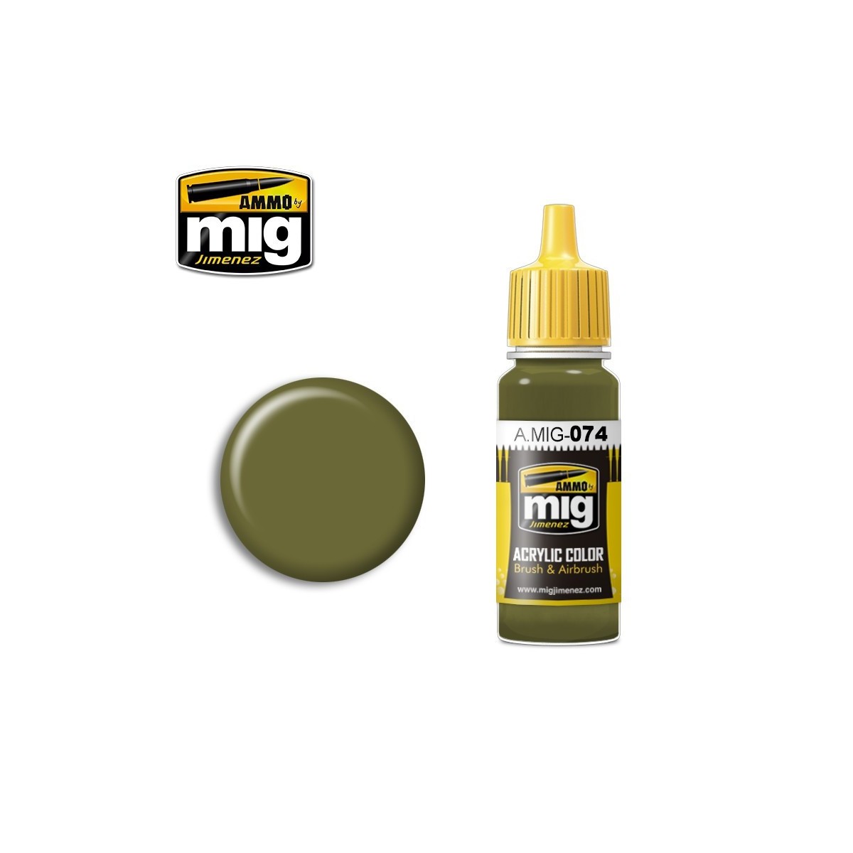 Mig Green Foam Acrylic Paint 17ml - A.MIG-0074 Mig Green Foam Acrylic Paint 17ml - A.MIG-0074