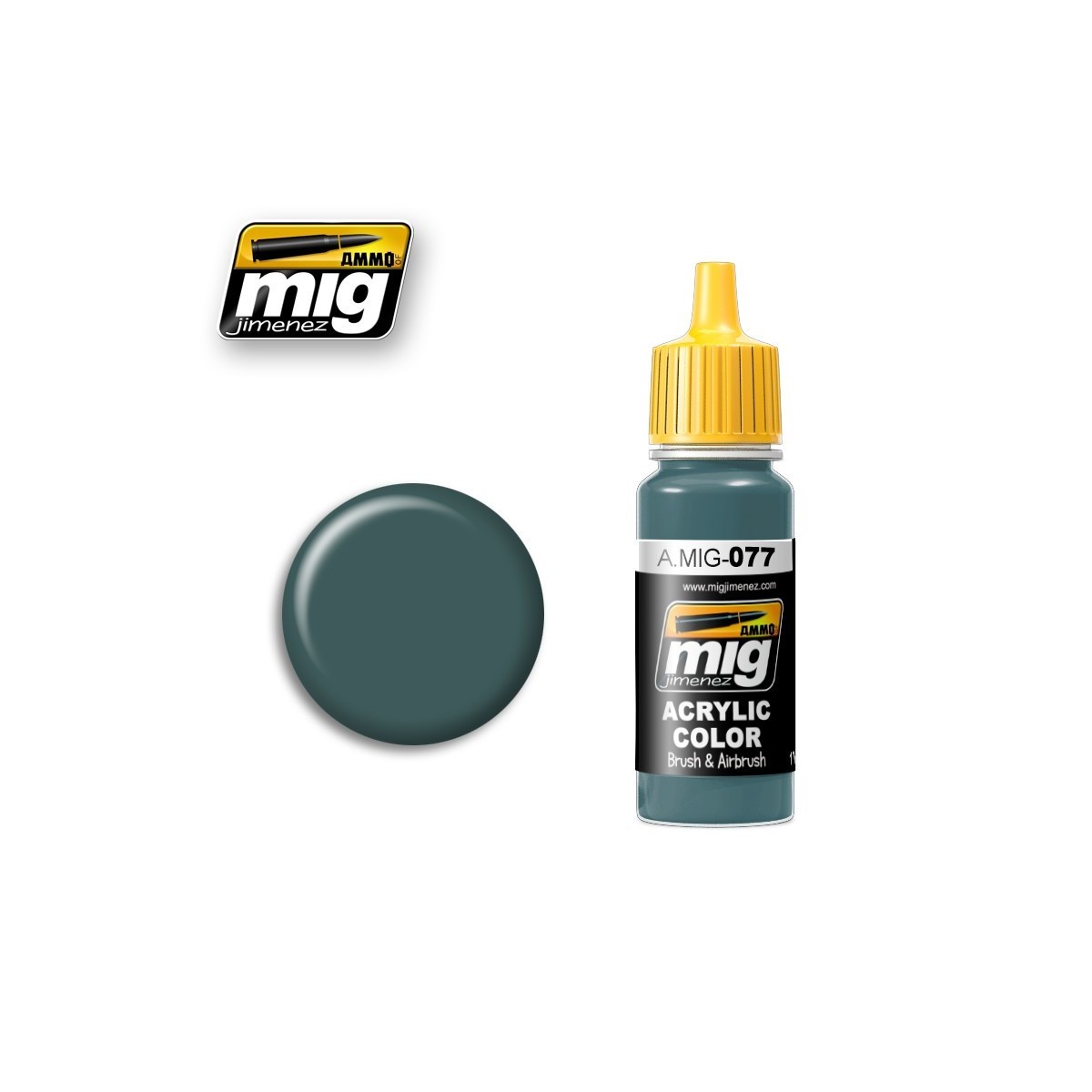 Peinture acrylique VERT TERNE 17ml Mig AMMO - MIG Jimenez A.MIG-0077 - 1