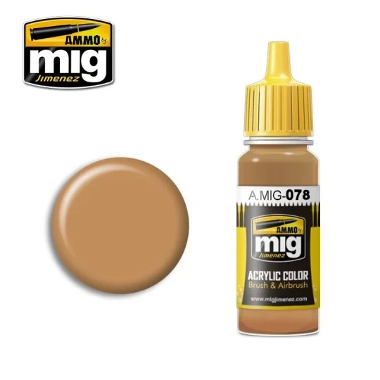 A.MIG-0078-Mig EARTH OCHRE acrylic paint 17ml - A.MIG-0078