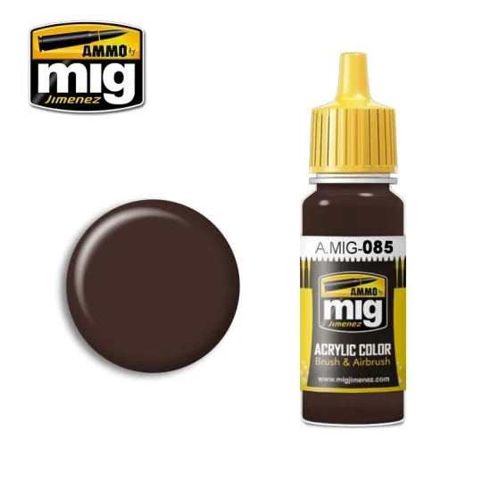 Peinture acrylique MARRON OTAN 17ml Mig AMMO - MIG Jimenez A.MIG-0085 - 1 A.MIG-0085-Peinture acrylique MARRON OTAN 17ml Mig - A.MIG-0085