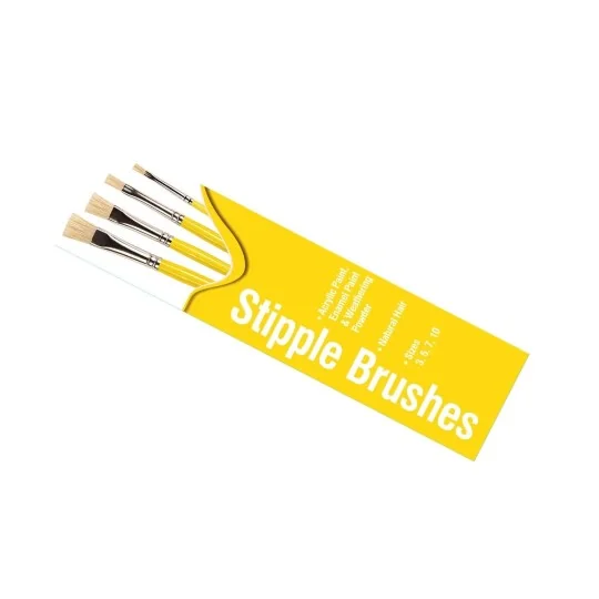 AG4306-Humbrol AG4306 Brush Set (Natural Bristles) Sizes 3, 5, 7 and 10