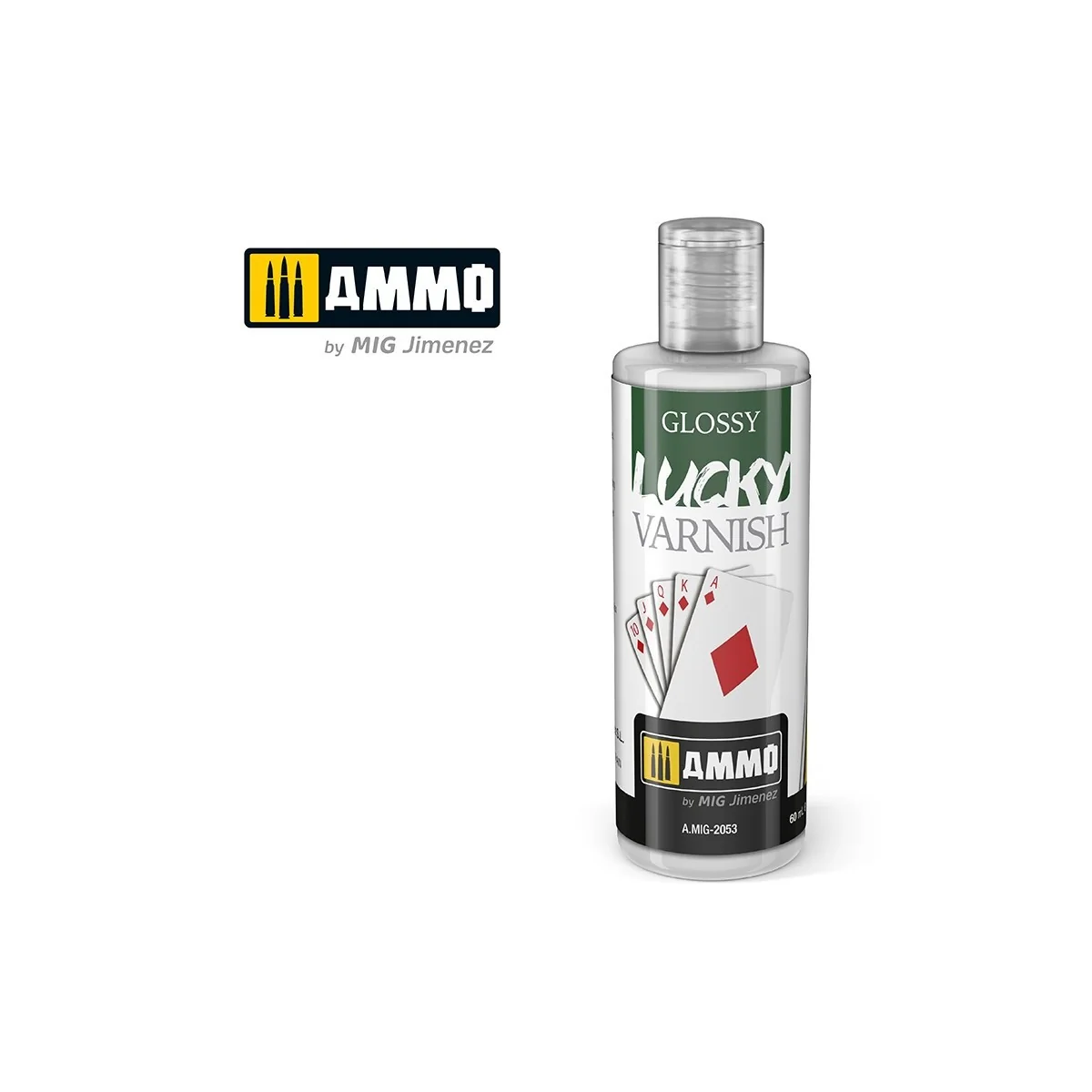 Peinture acrylique VERNIS BRILLANT LUCKY (60ml) Mig AMMO - MIG Jimenez A.MIG-2053 - 1 Peinture acrylique VERNIS BRILLANT LUCKY (60ml) Mig AMMO - MIG Jimenez A.MIG-2053 - 1
