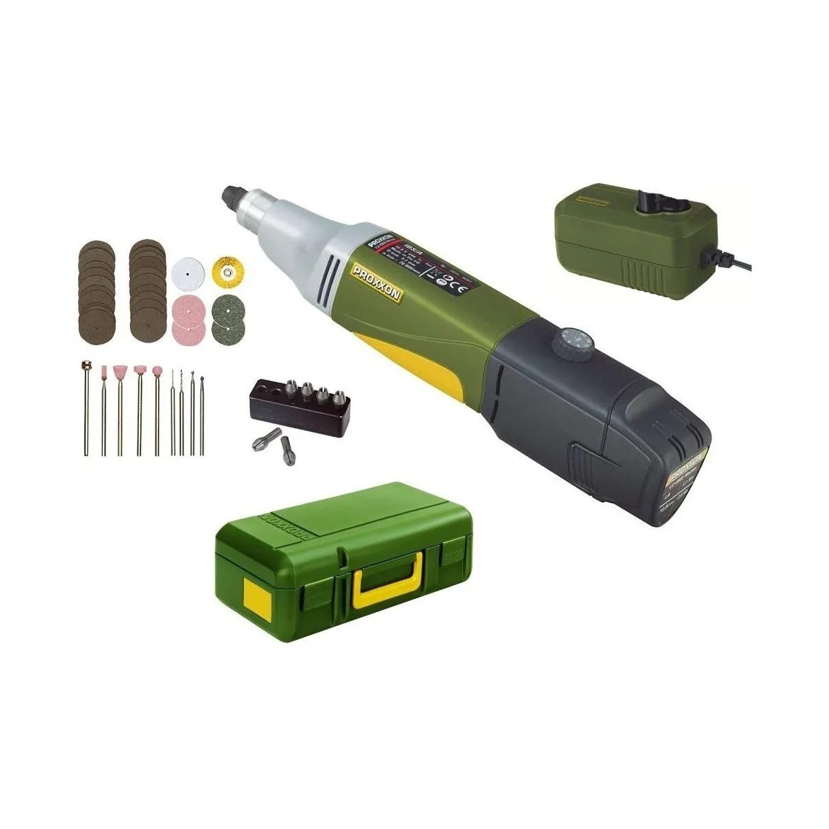 IBS/A - Proxxon Cordless Industrial Grinder/Drill + Charger + Batte... IBS/A - Proxxon Cordless Industrial Grinder/Drill + Charger + Batte...