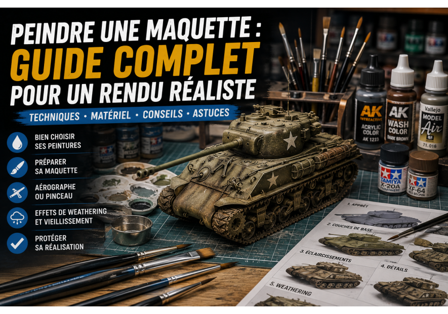 How to paint a scale model: complete guide for a realistic finish